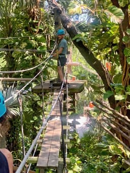 Treetop Trek inside Brevard Zoo