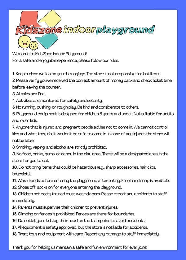 KidsZone Indoor Playground