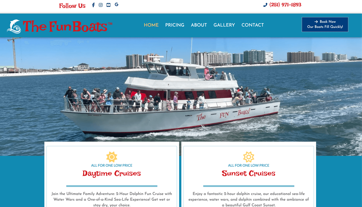 The Fun Boats Dolphin Cruises